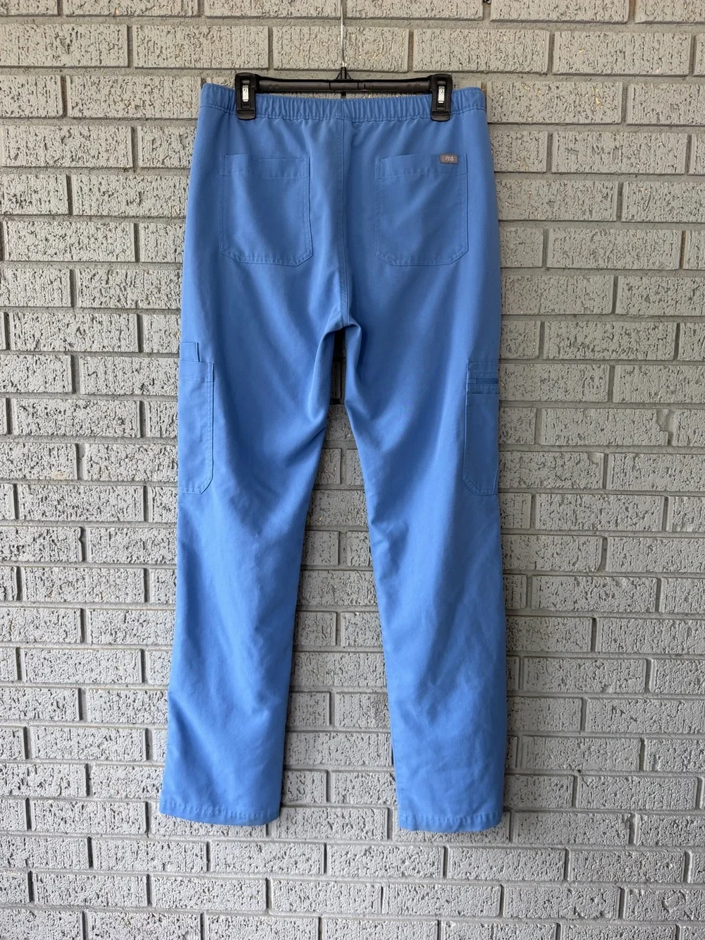 Figs Cairo Cargo Scrub Pants Ceil Blue Mens Size Medium Tall